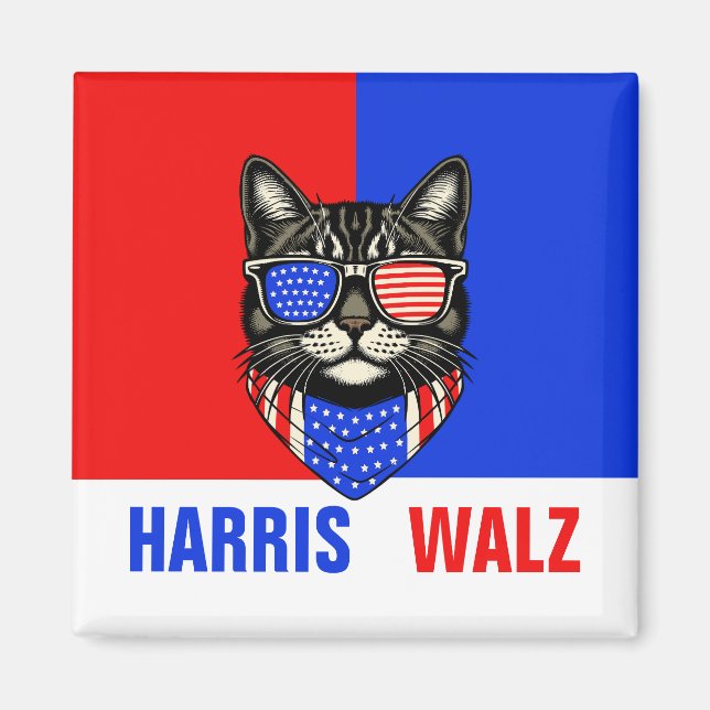 Aimant Harris Walz 2024 Évidemment (Devant)