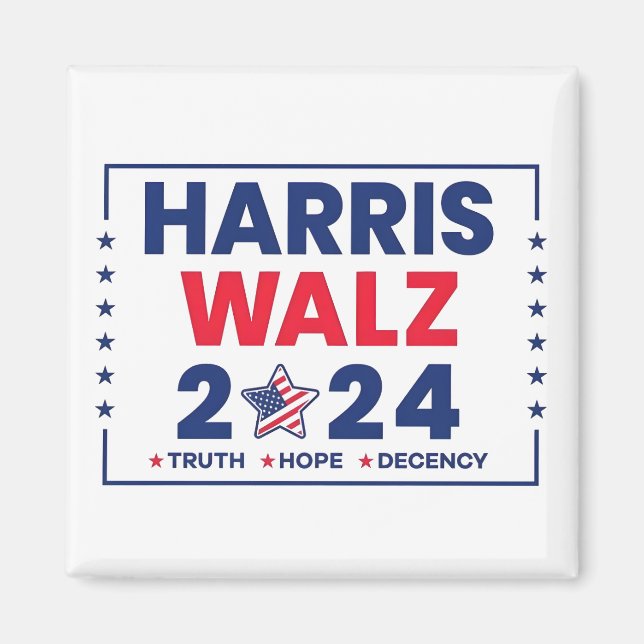 Aimant Harris Walz 2024 | Harris Walz (Devant)