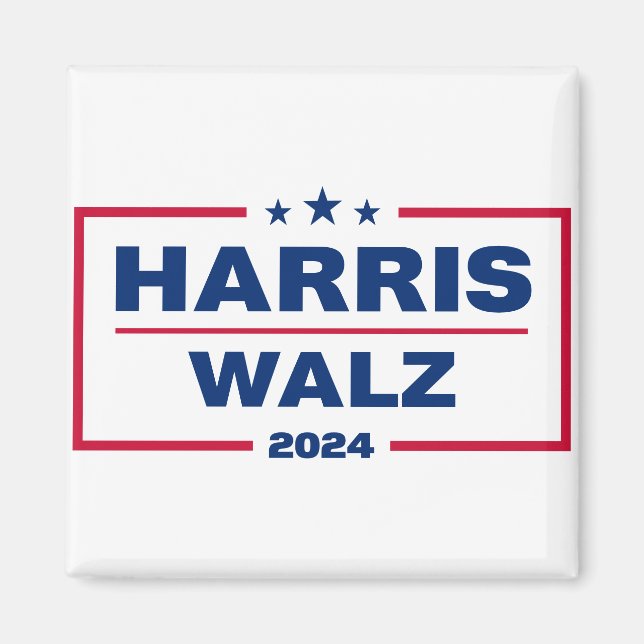 Aimant Harris Walz 2024 Kamala Harris Tim Walz Election (Devant)