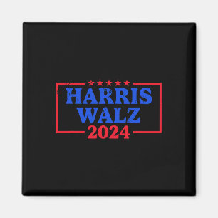 Aimant Harris Walz 2024 Logo Démocrate Slogan Kam