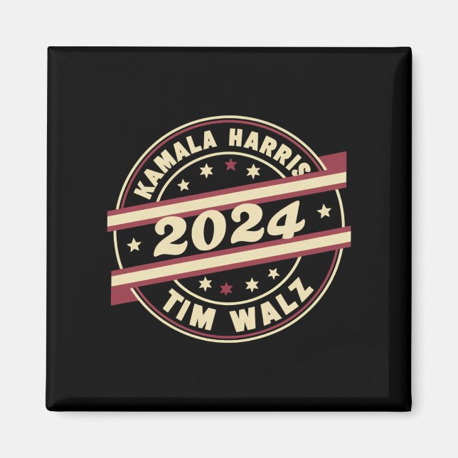 Aimant Harris Walz 2024 pour le président Patriotic Kamal (Devant)