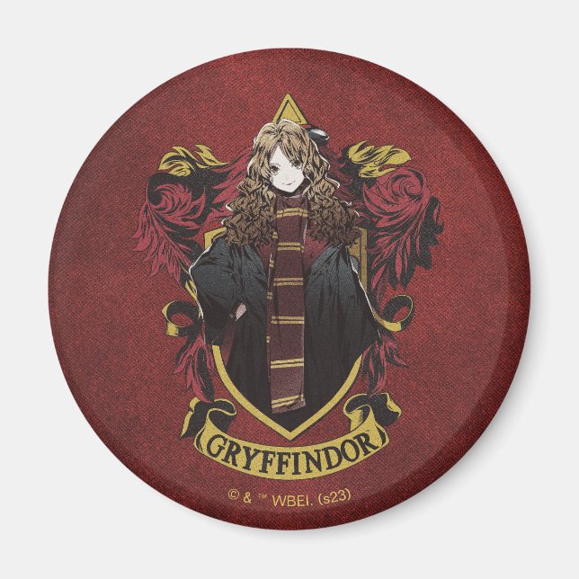 Aimant HARRY POTTER™ | Anime Hermione House Crest (Devant)