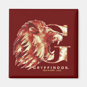 Aimant Harry Potter   Aquarelle Lion GRYFFINDOR™