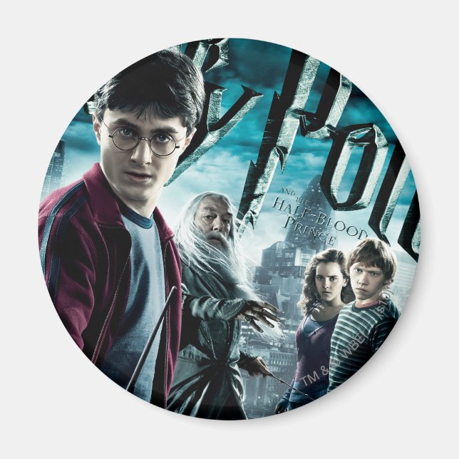 Aimant Harry Potter avec Dumbledore Ron et Hermione 1 (Devant)