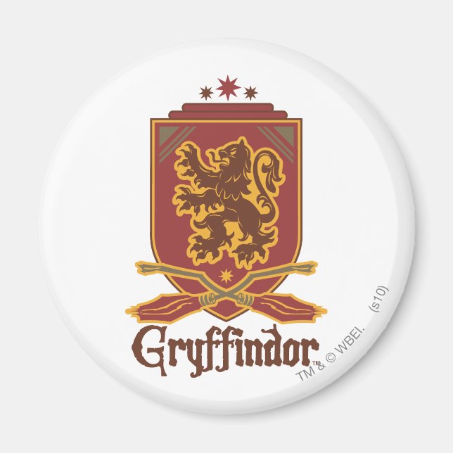 Aimant Harry Potter | Badge Gryffindor QUIDDITCH™ (Devant)