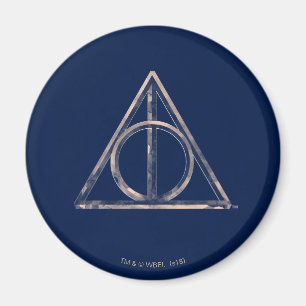 Aimant Harry Potter   Deathly Hallows Watercolor