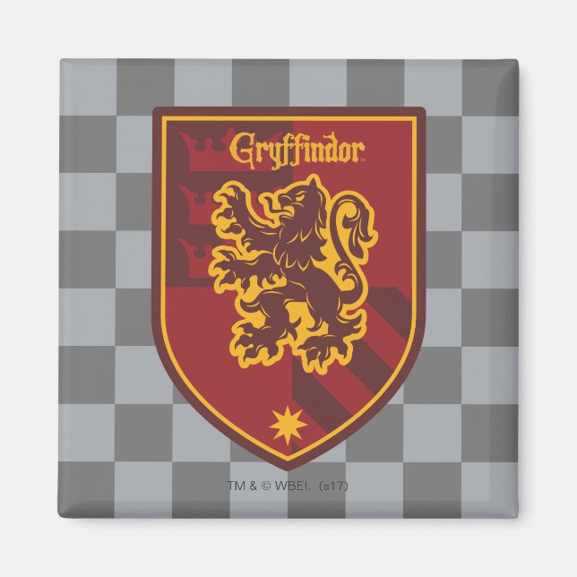 Aimant Harry Potter | Gryffindor House Pride Crest (Devant)