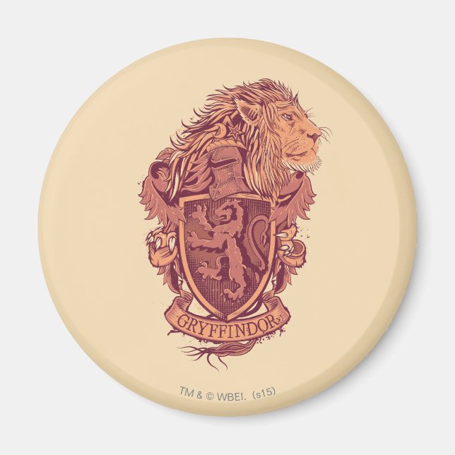 Aimant Harry Potter | Gryffindor Lion Crest (Devant)
