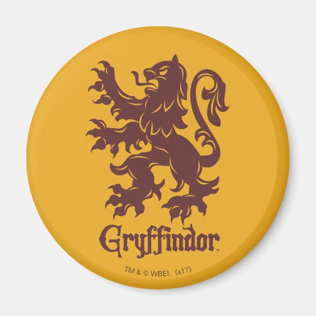 Aimant Harry Potter | Gryffindor Lion Graphic (Devant)