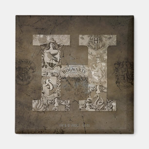 Aimant Harry Potter   Hogwarts Monogram