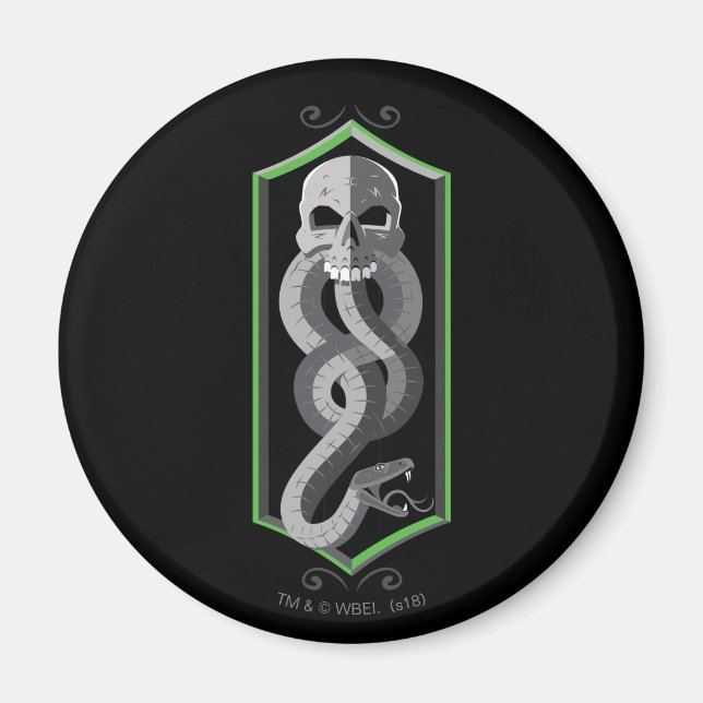 Aimant Harry Potter | Sigil de la Marque noire (Devant)