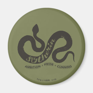 Aimant Harry Potter   SLYTHERIN™ Silhouette Typographie