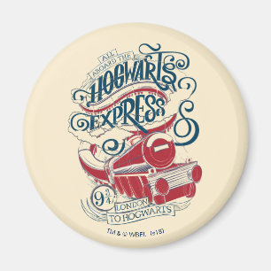Aimant Harry Potter   Typographie Express Hogwarts