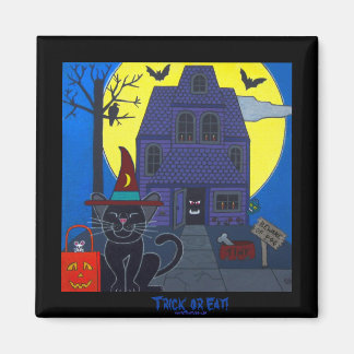 Aimant Haunted House Halloween Trick ou Manger l'aimant!