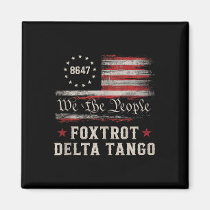 Aimant Haut de tank drapeau américain 8647 Foxtrots Delta