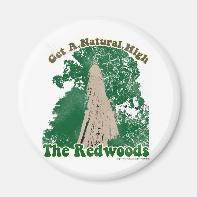 Aimant Haut naturel de Redwood (Devant)