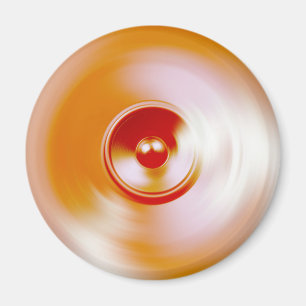 Aimant Haut-parleur de musique à rotation rouge