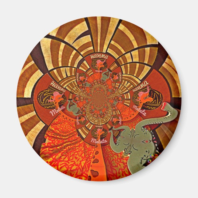 Aimant Hauteurs de Whimsical : Belle girafe drôle Africai (Devant)