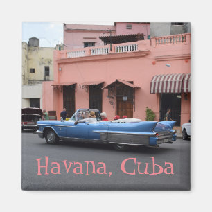 Aimant Havana Cuba Classe Bâtiment rose Vieux