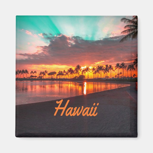 Aimant Hawaii Beach Hawaii Îles Hawaii (Devant)