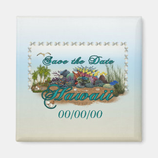 Aimant Hawaii île Enregistrer la date