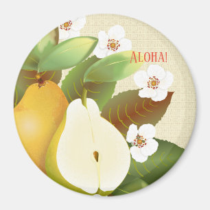 Aimant Hawaiian Tropical Pears Fruit Floral Botanique