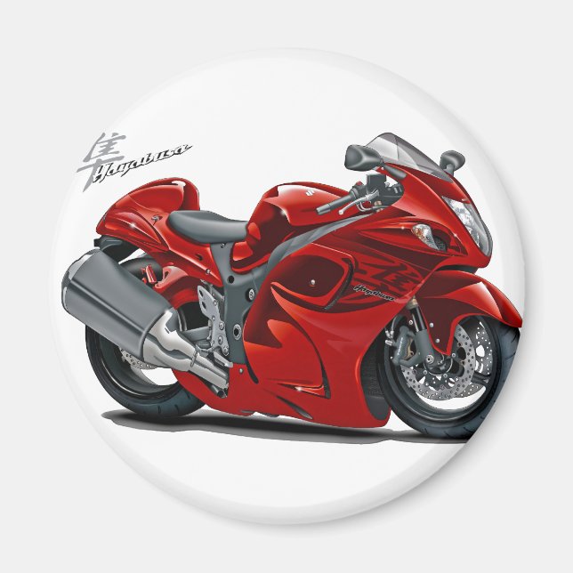 Aimant Hayabusa Red Bike (Devant)