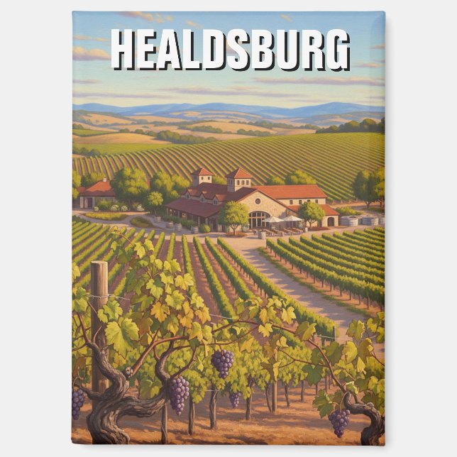 Aimant Healdsburg California Travel (Recto)