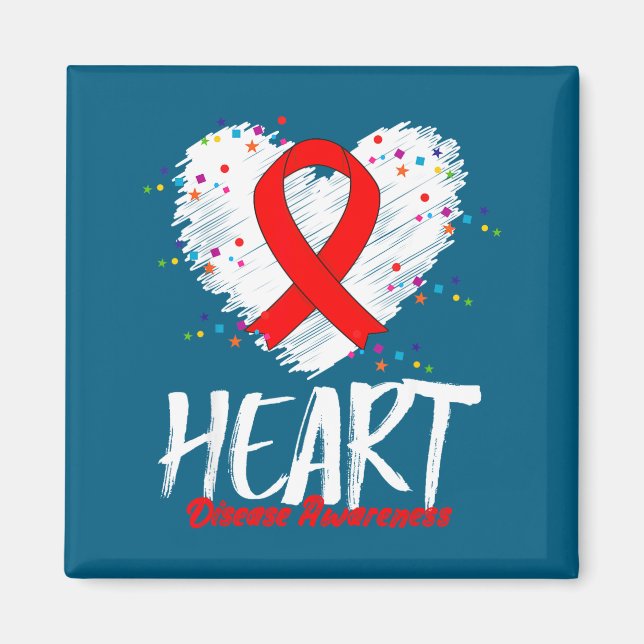 Aimant Heart Disease Awareness  (Devant)