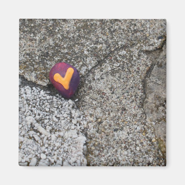 Aimant Heart Rock et Fossil Rock (Devant)