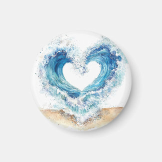 Aimant Heart Wave Stickers | Ocean Love Sticker Sheet