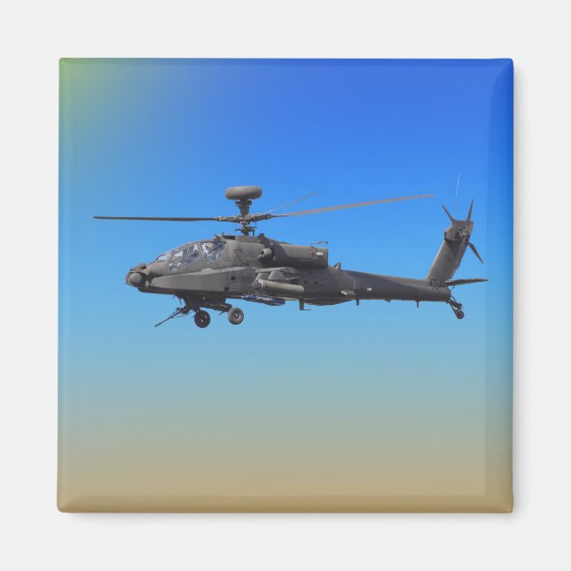 Aimant Hélicoptère Apache AH-64 (Devant)