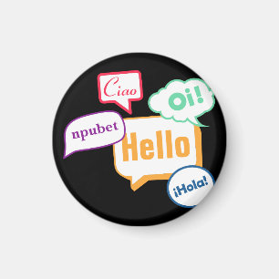 Aimant Hello Langues
