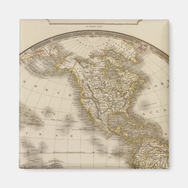 Aimant Hémisphère occidental 7 (Devant)