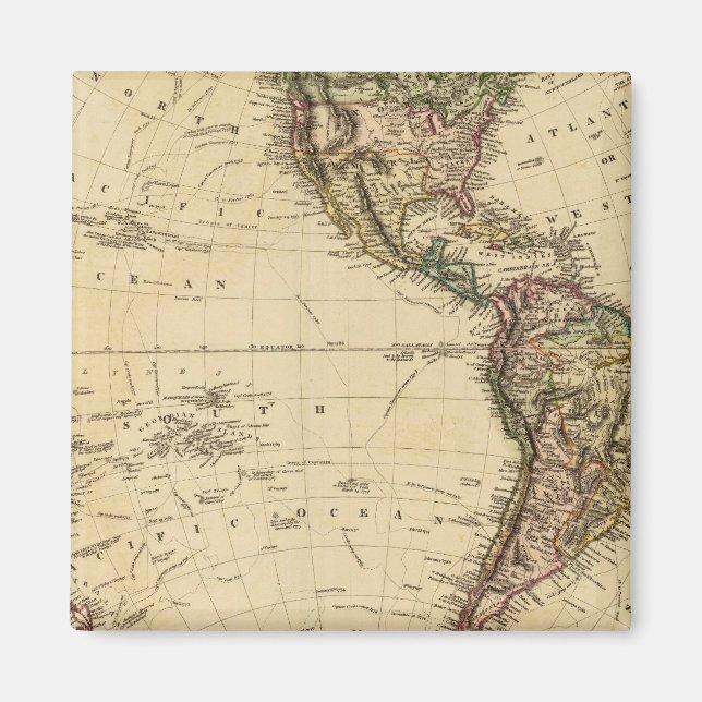 Aimant Hémisphère occidental 8 (Devant)