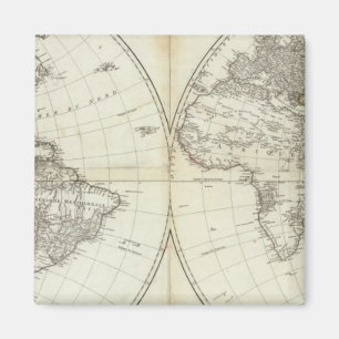 Aimant Hémisphère occidental ou nouveau monde