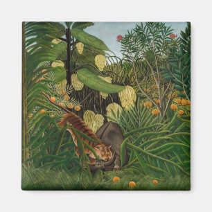 Aimant Henri Rousseau - Combat entre le tigre et le buffl
