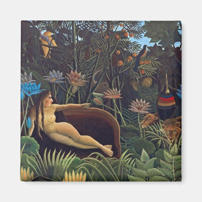 Aimant Henri Rousseau Le Rêve - Femme de la Jungle w Anim (Devant)