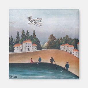 Aimant Henri Rousseau - Les Pêcheurs et le Biplane
