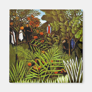 Aimant Henri Rousseau - Paysage exotique Jungle Art
