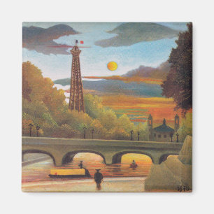 Aimant Henri Rousseau - Seine et Tour Eiffel au coucher d