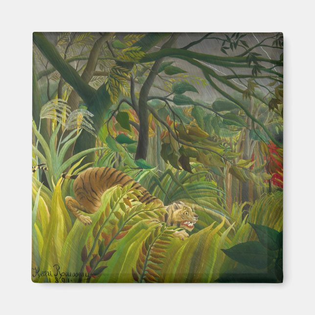 Aimant Henri Rousseau - Surpris ! (Devant)
