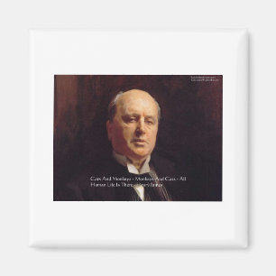 Aimant Henry James "Monkeys & Cats" Citation de sagesse C