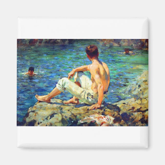 Aimant Henry Scott Tuke Gold et Green (Devant)