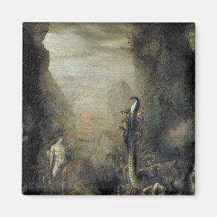 Aimant Hercule et l'hydre de Lernaean