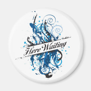 Aimant herewaitinglogo