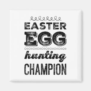 Aimant Héros de Pâques Champion de la chasse aux œufs de