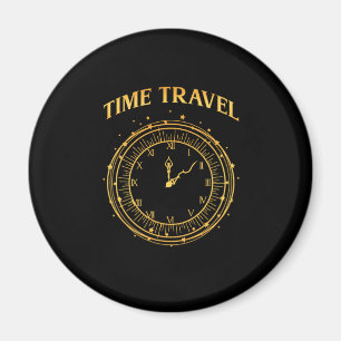 Aimant Heure Voyage Vintage Horloge Science Fiction Cadea