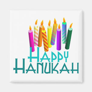 Aimant heureux de bougie de Hanukah