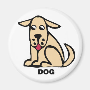 Aimant heureux de chien d'enfants